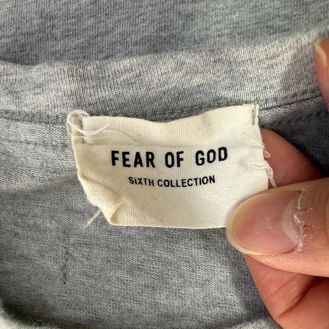 L 피어오브갓 그레이 반팔 티셔츠 0310T 상품이미지4