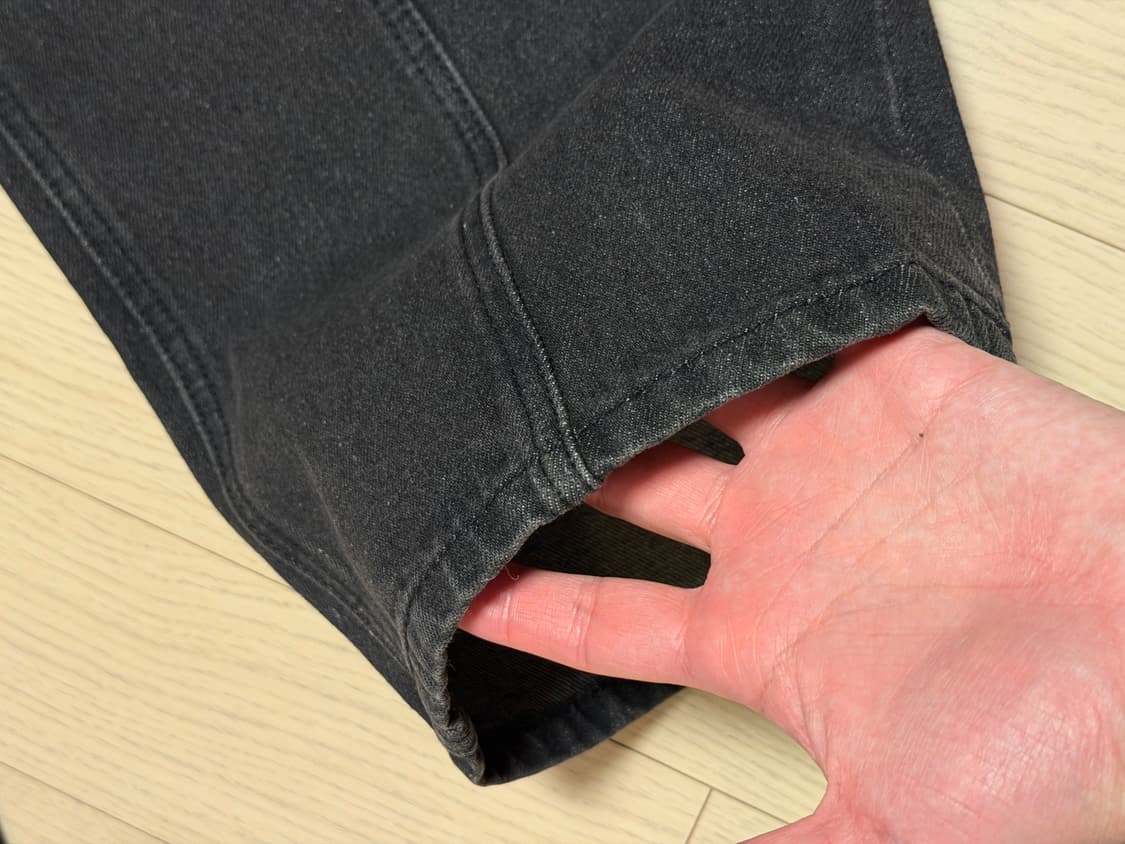 아워데이즈 웨이비 커브드 와이드 데님 팬츠 상품이미지4