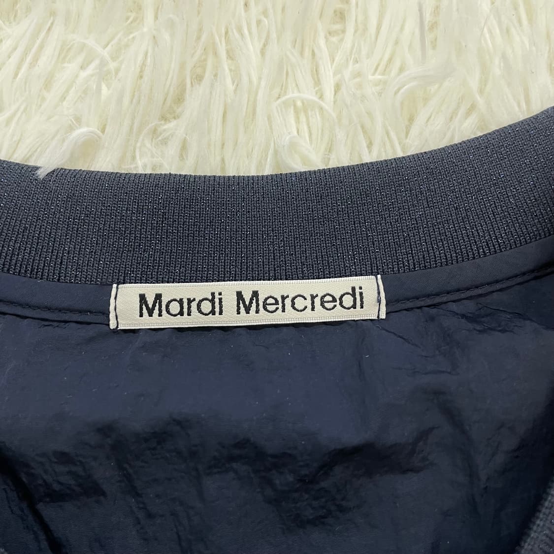 마르디메크르디 웜업 바람막이 자켓 네이비 상품이미지4