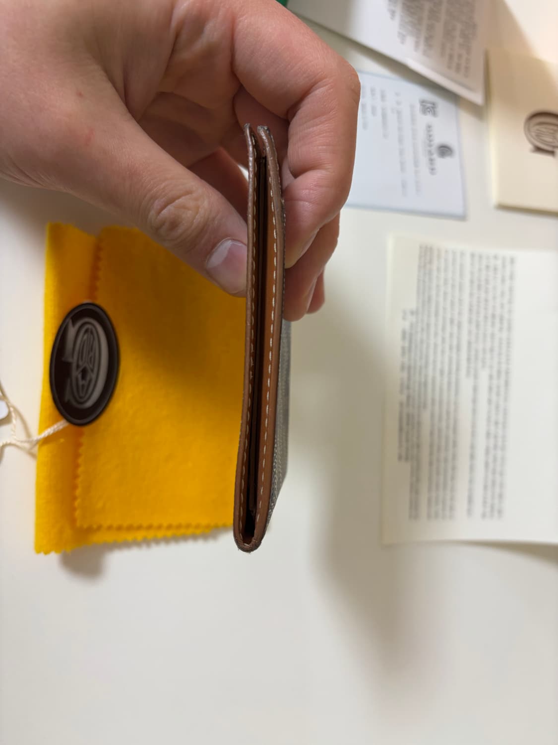 고야드 인서트 빅투아르 카드 홀더 블랙 탄 상품이미지9