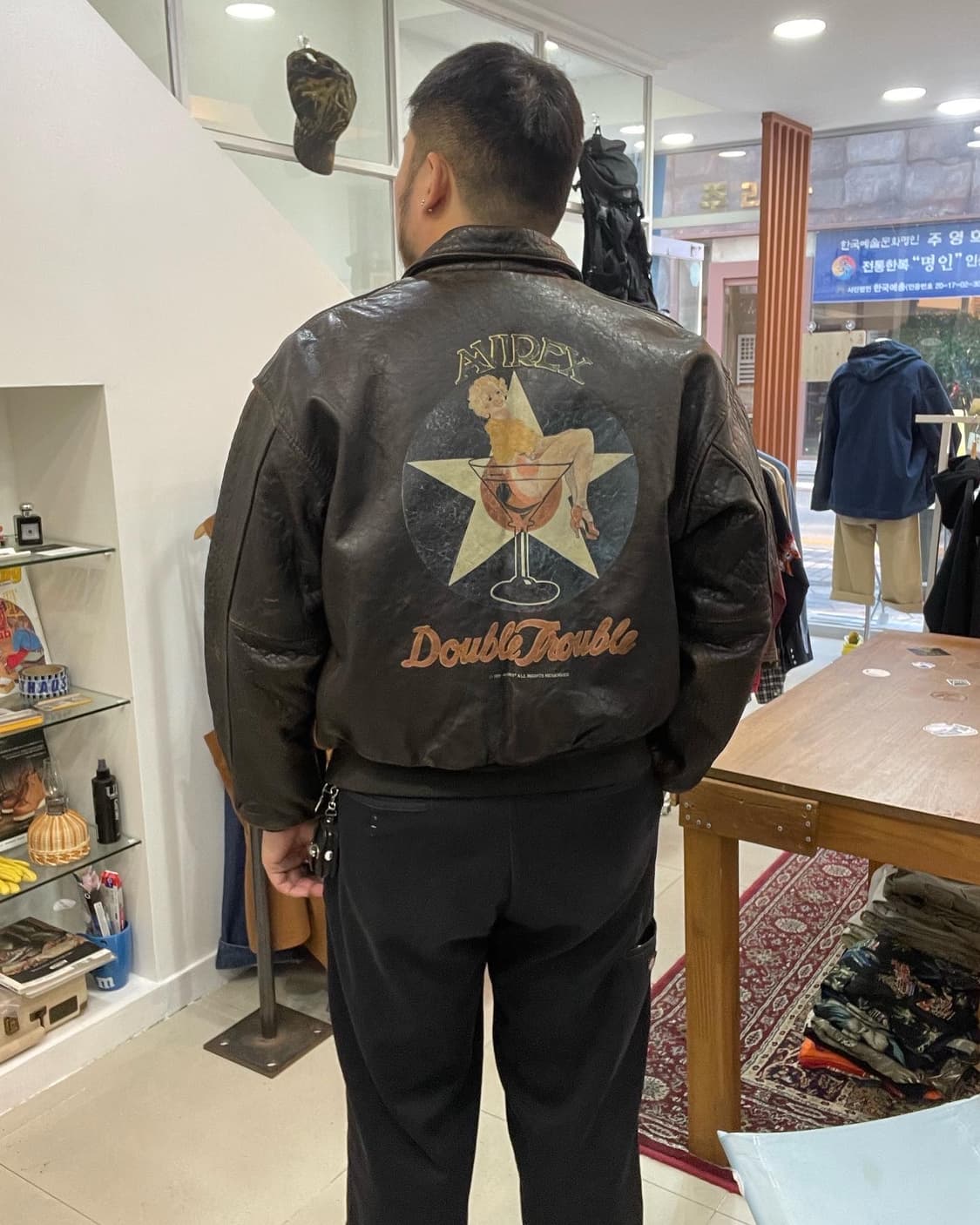 91‘s AVIREX A-2 레더자켓 상품이미지1