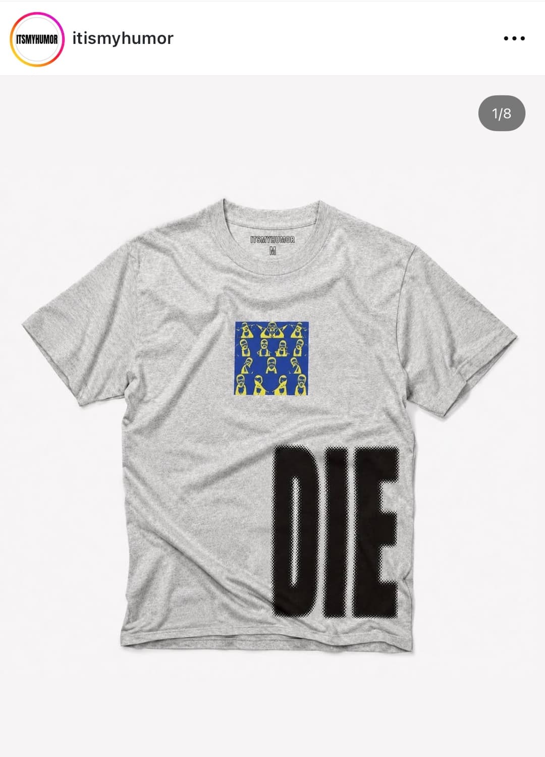 잇츠마이휴머 ITSMYHUMOR Dieski Tee Gray 상품이미지1