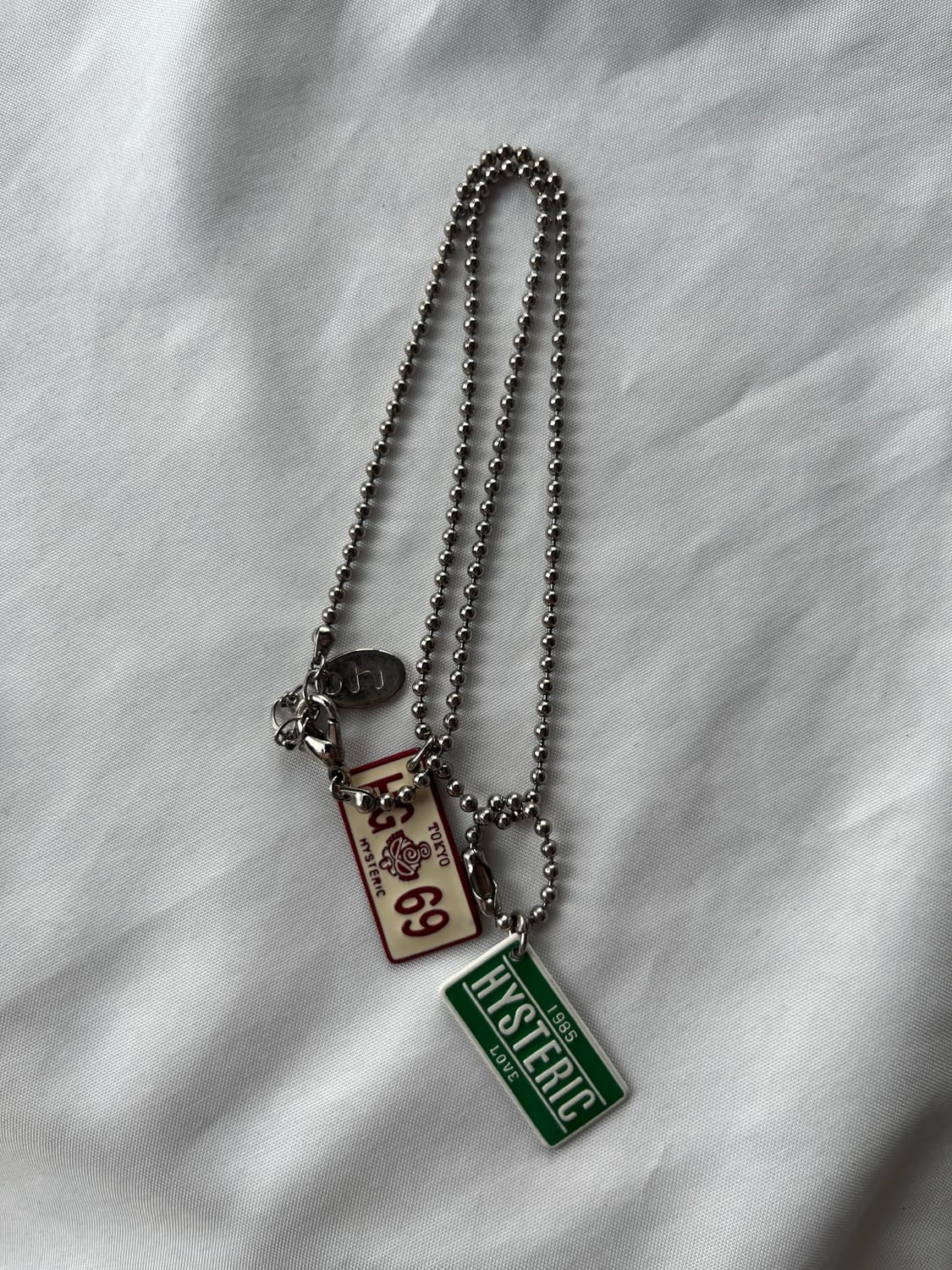 히스테릭 글래머 아카이브 번호판 체인 군번줄 체인 목걸이 상품이미지4