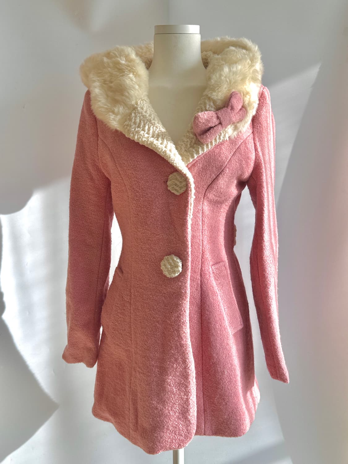 히메갸루 일본빈티지 헬로키티깔 핑크 코트 양산형  상품이미지1