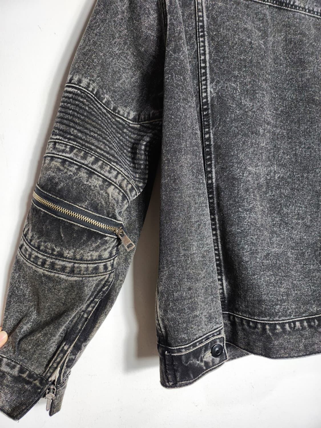 메종미네드 바이커 데님 자켓 상품이미지5