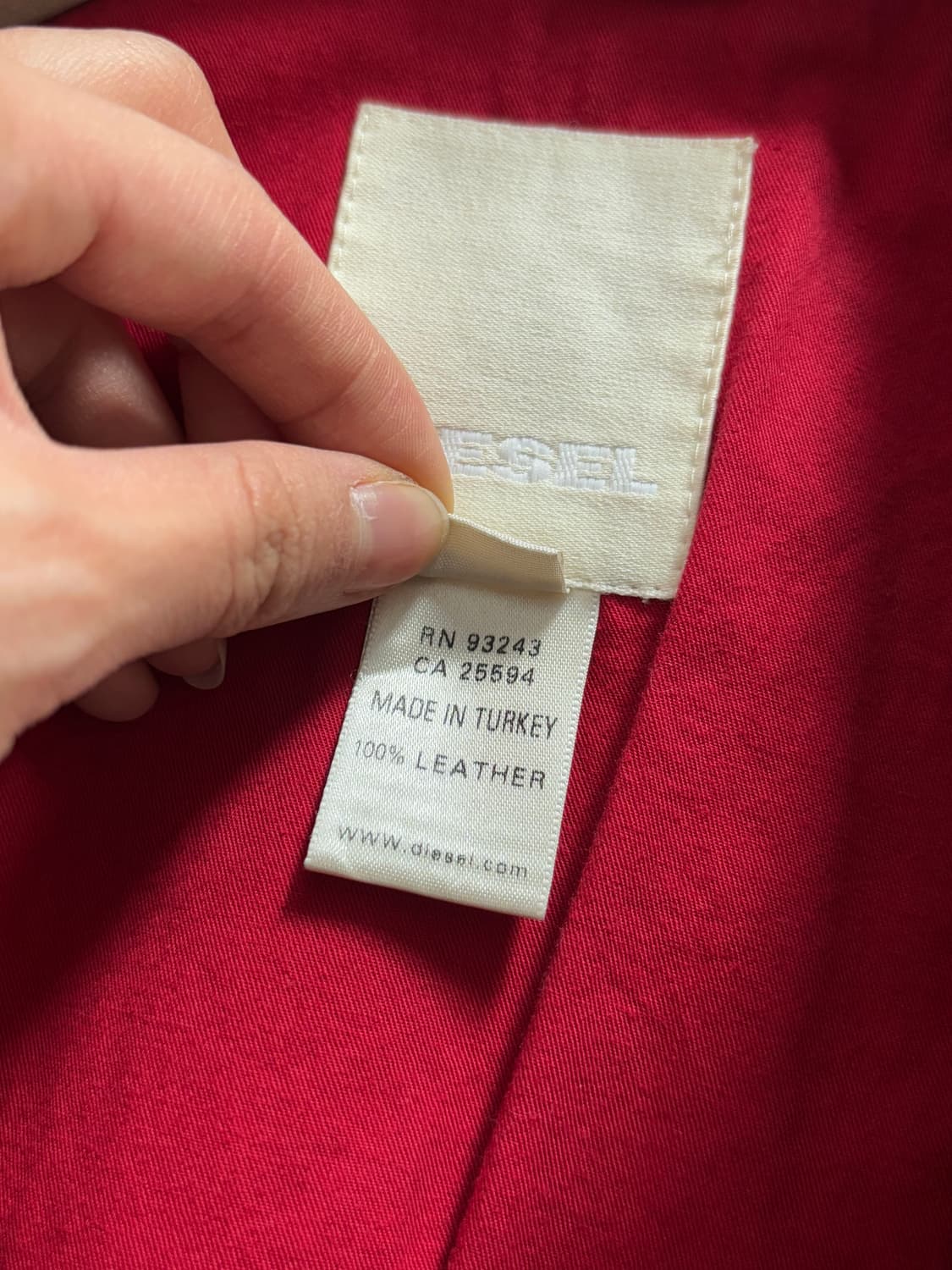 Diesel 디젤 블랙 레더 자켓 상품이미지8