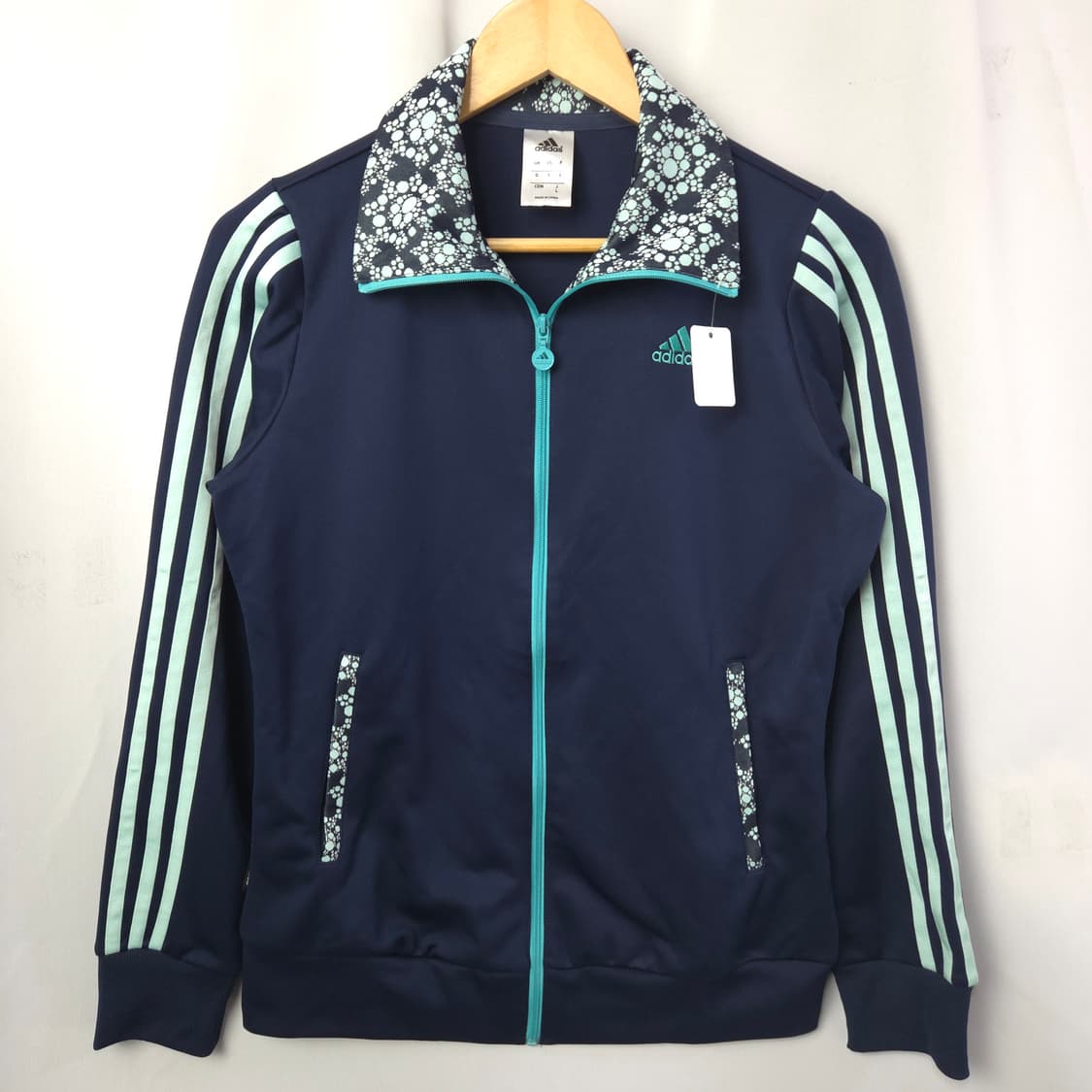 여 S 아디다스 페이즐리 패턴 민트 져지 트랙탑 트레이닝 상품이미지1