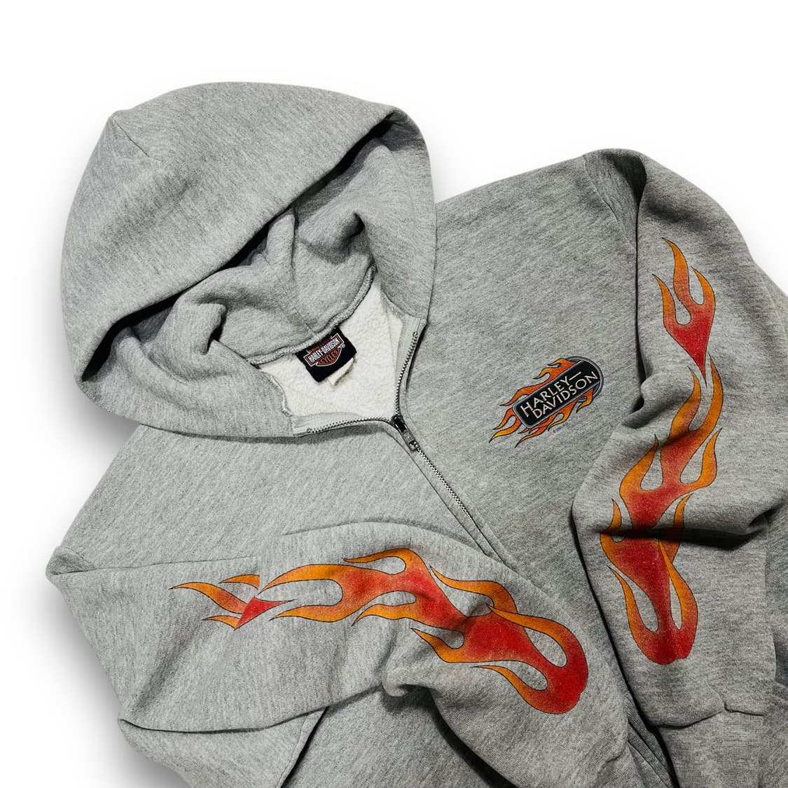 할리데이비슨 00s 플레임 웨스턴 빈티지 후디 집업 상품이미지3