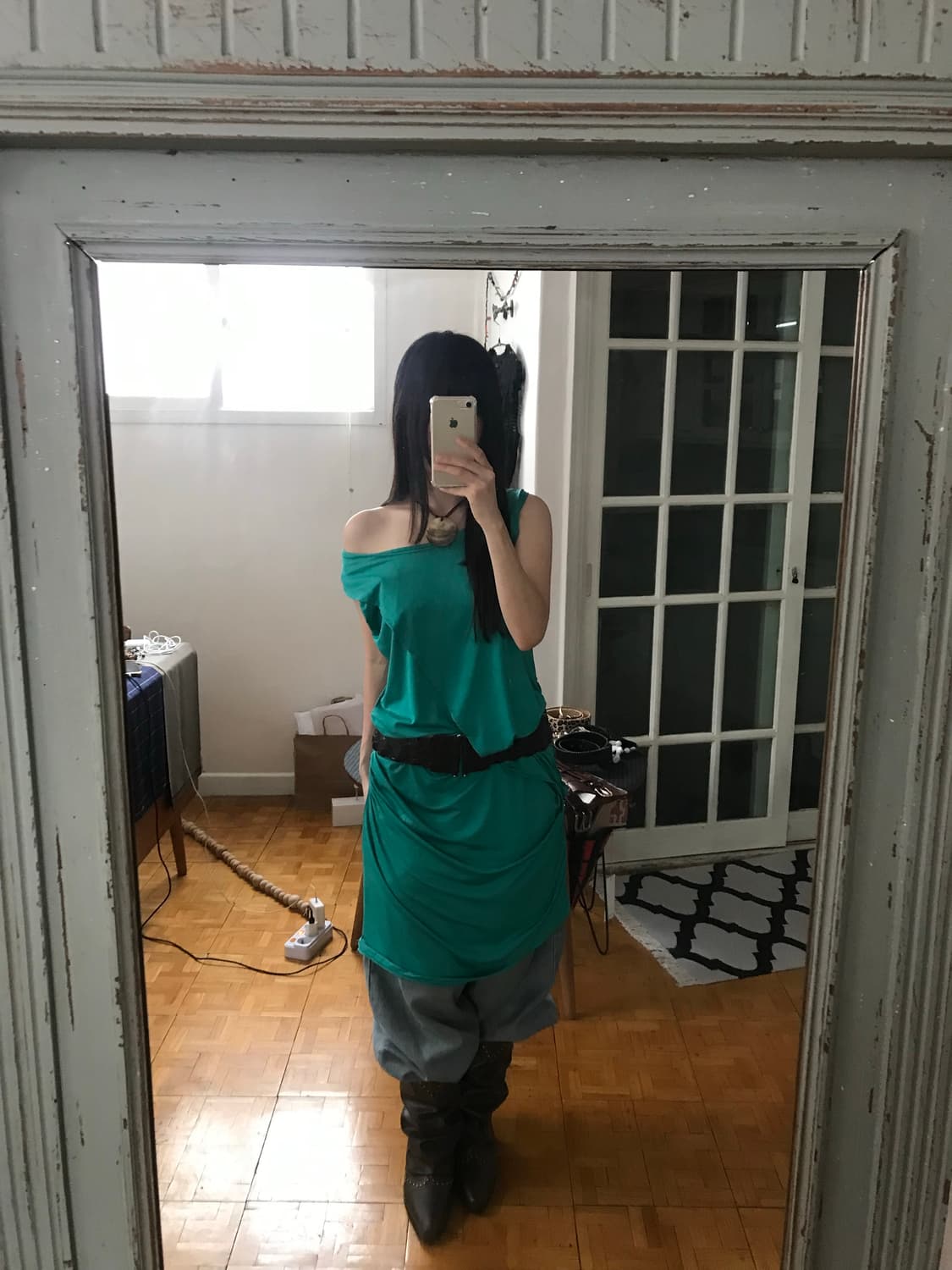 vintage shirring one-piece 상품이미지3