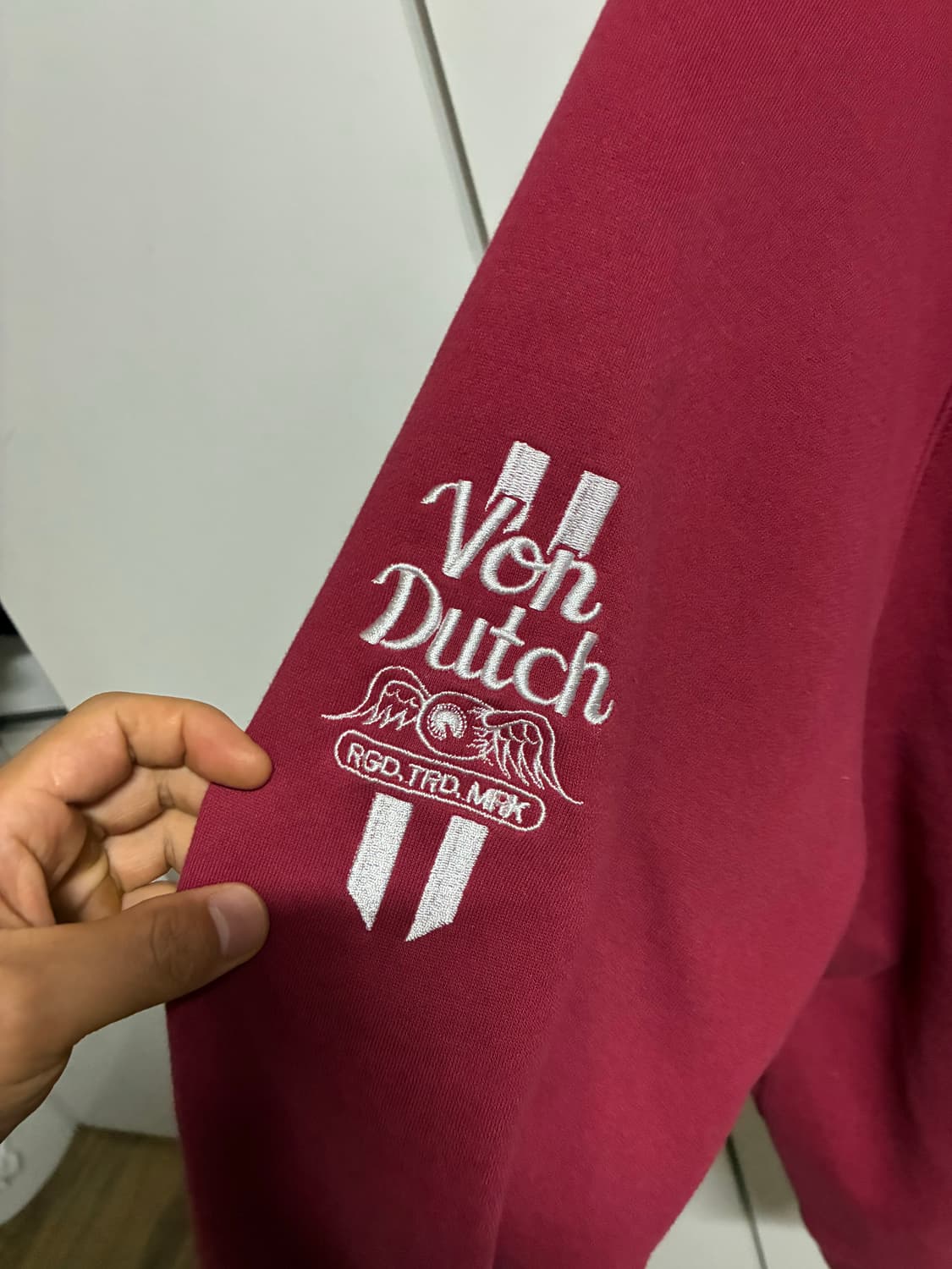 [새상품] 본더치 버건디 후드티 XL/105 상품이미지6