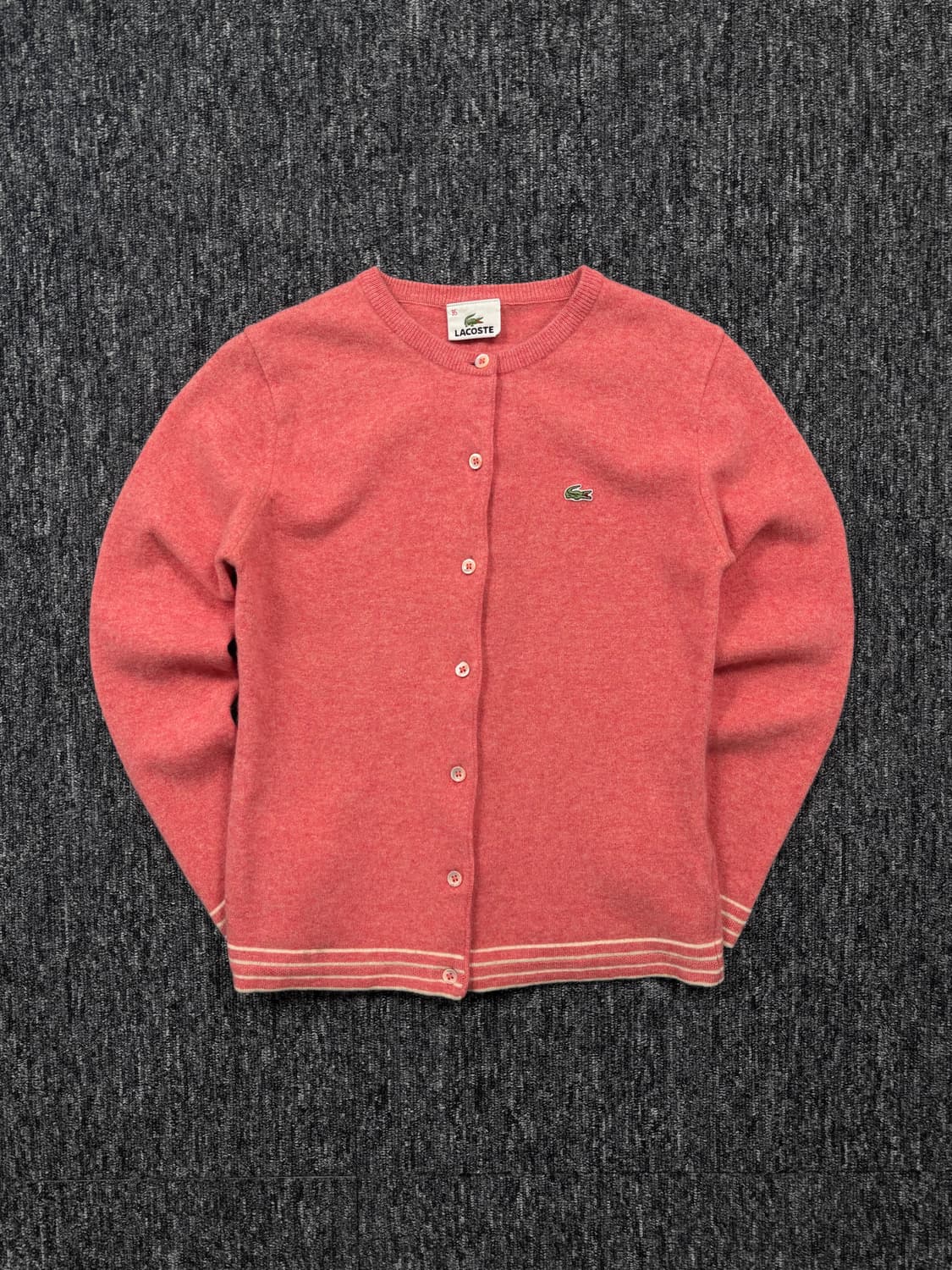 라코스테 핑크 울 가디건 상품이미지3