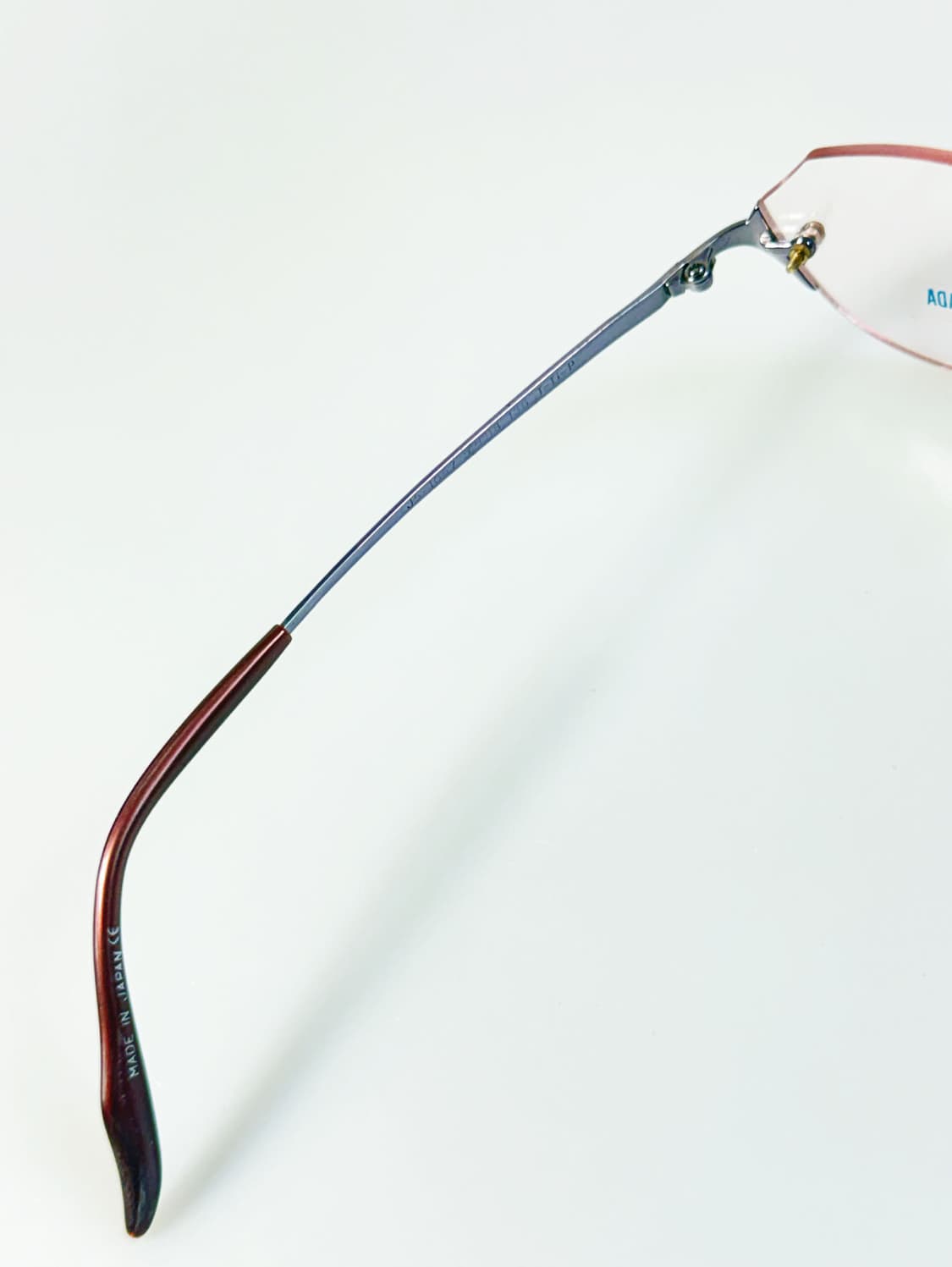 JUNKO SHIMADA 티타늄 무테 오벌 빈티지 틴트 안경 상품이미지7