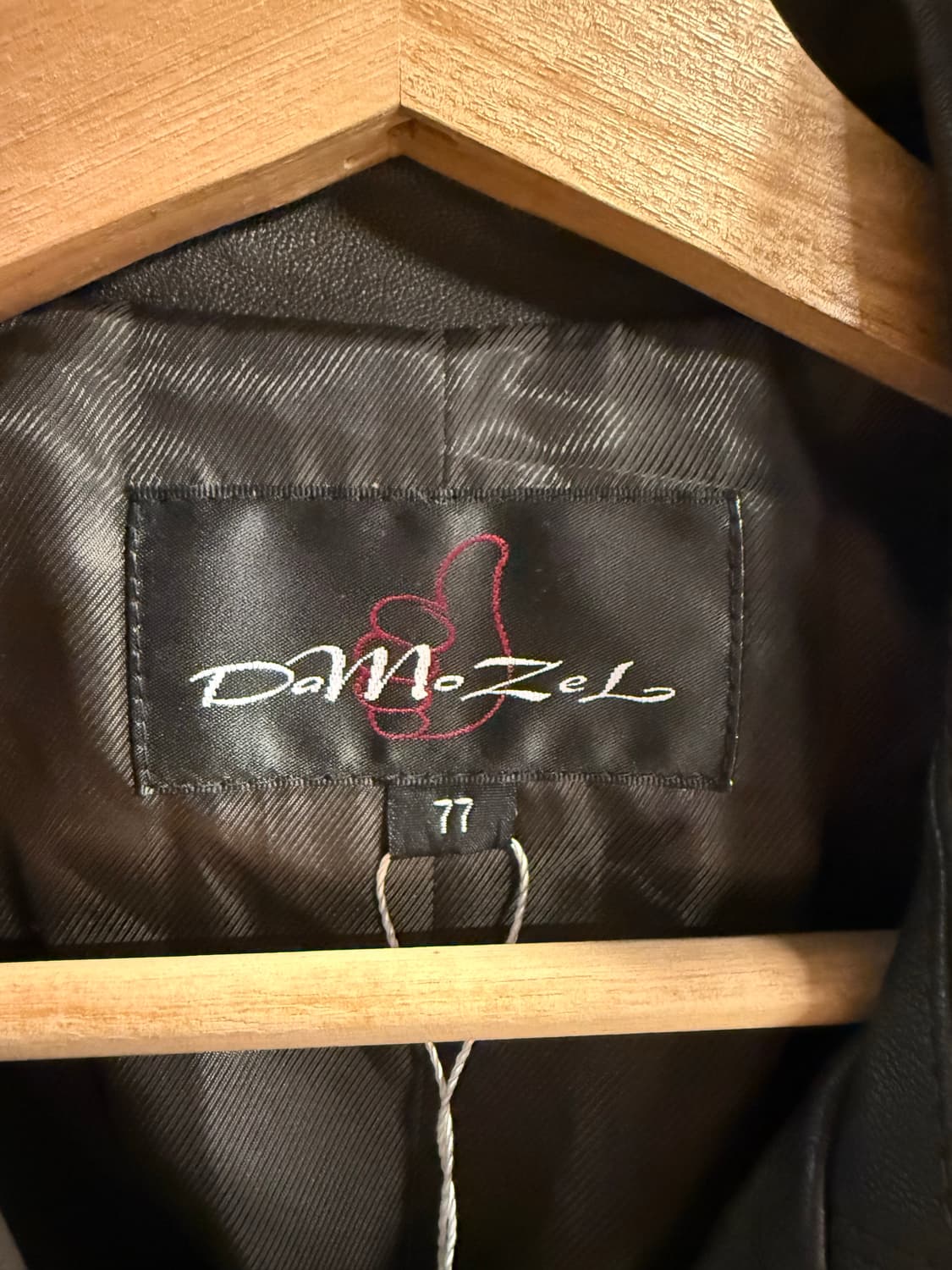 77 다모젤DaMoZel 리얼 양가죽 더블 버튼 레더 자켓 브라운 상품이미지6
