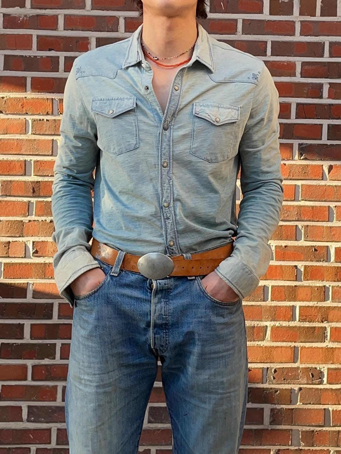 폴로랄프로렌 퍼플라벨 웨스턴 셔츠 상품이미지2