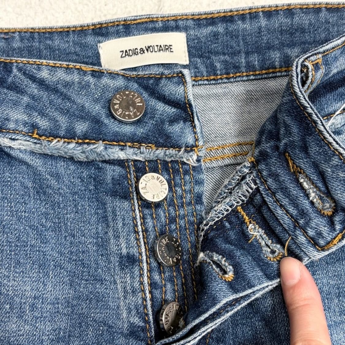 ZADIG&VOLTAIRE 데님 워싱 진 25 상품이미지5