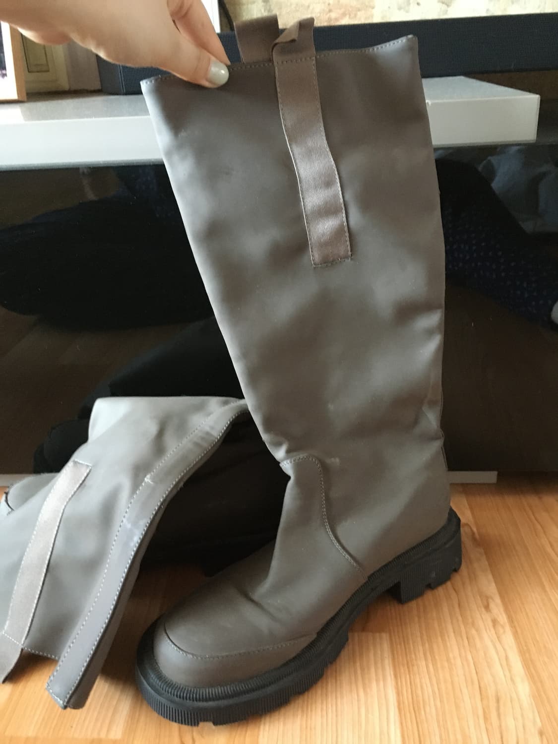 소프트 브라운 롱부츠 상품이미지2