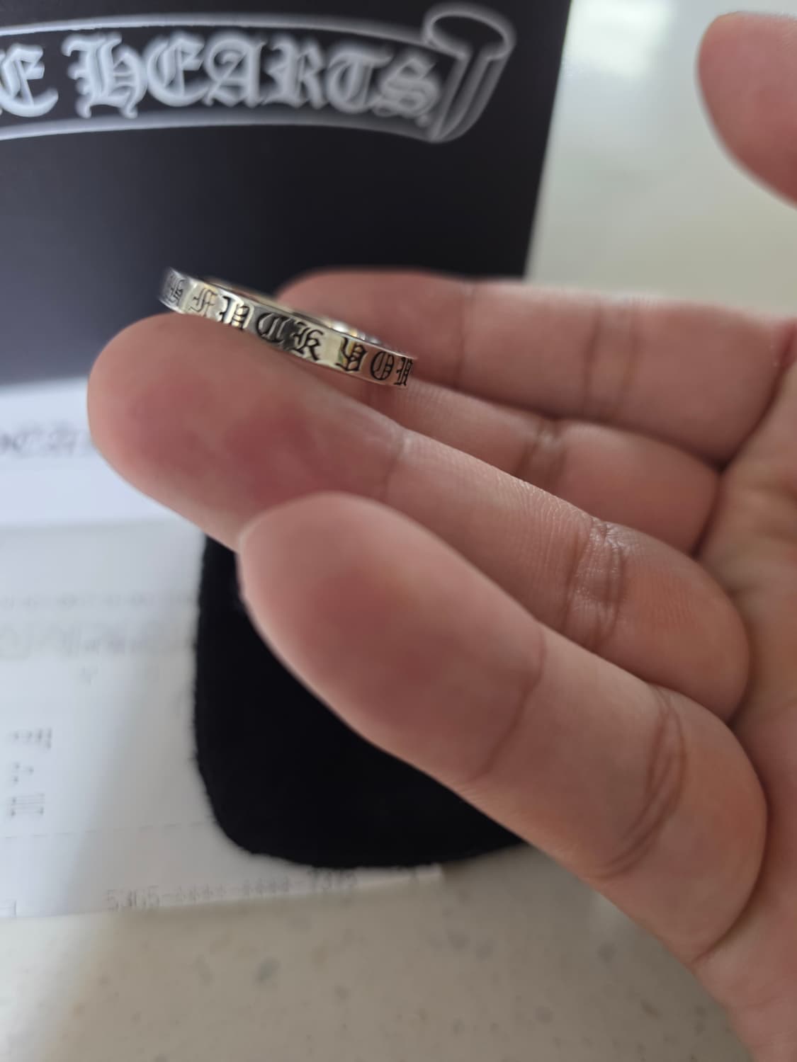[새상품급,us10] 크롬하츠 퍽유링 3mm 상품이미지3