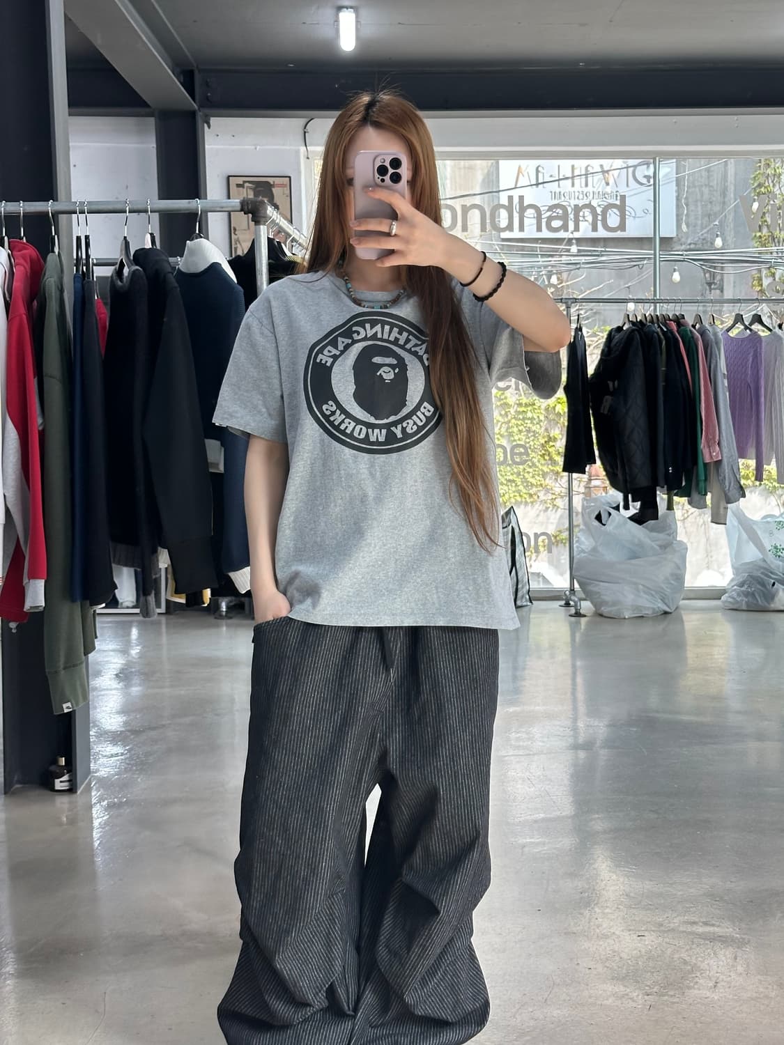 베이프 사루 비지웍스 서클 반팔티 상품이미지3