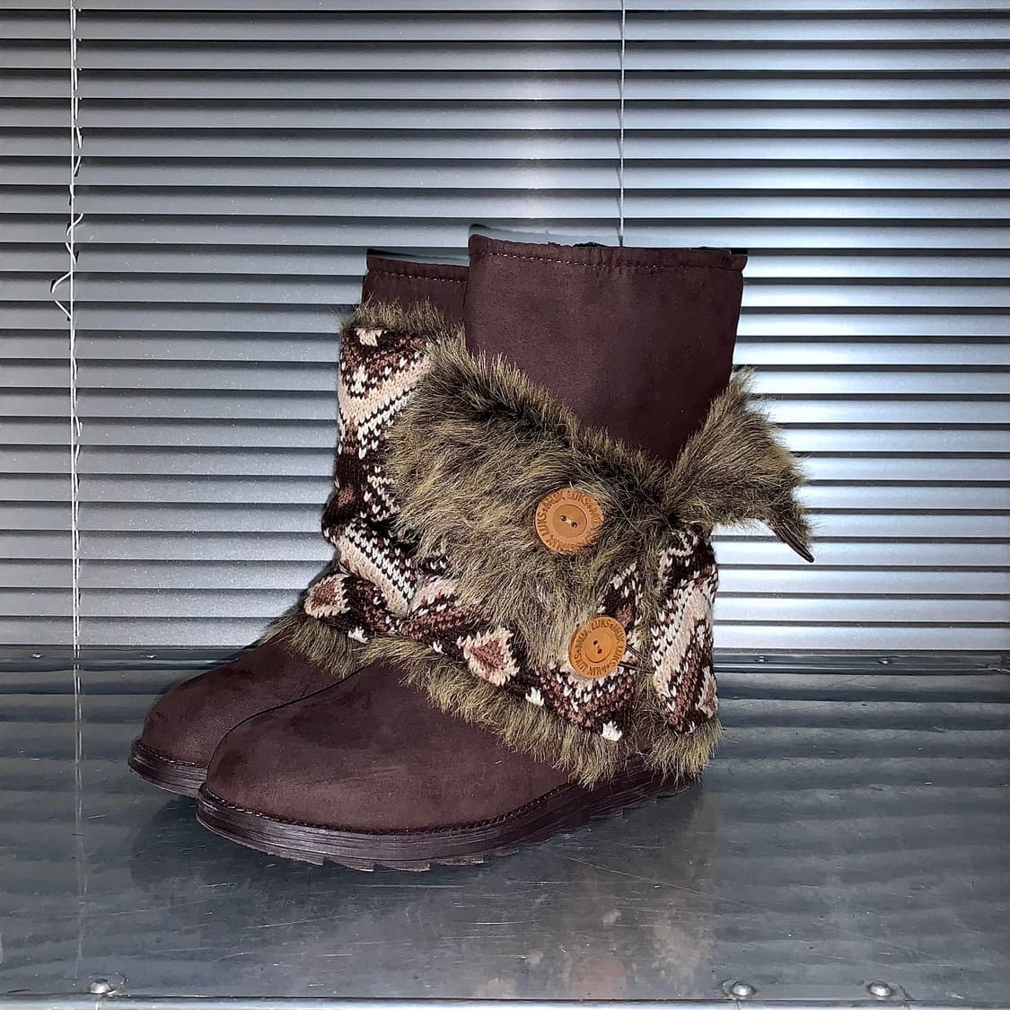 00s MUK LUKS 퍼 랩 부츠 풀박스 상품이미지2