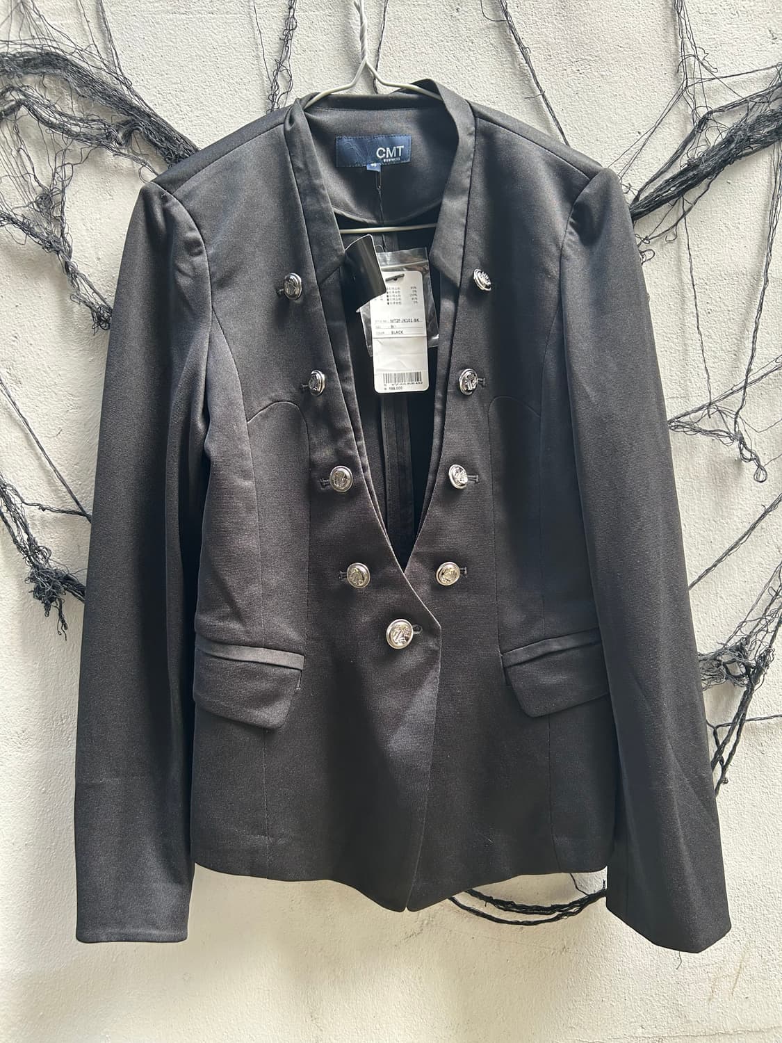 데드스탁 *rare* 고딕 펑크 VTG 블랙 나폴레옹 자켓 상품이미지2