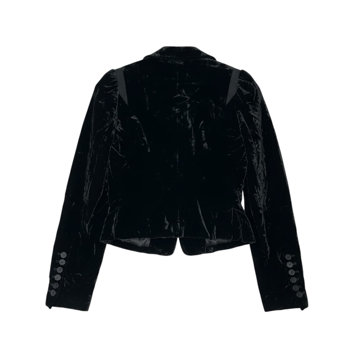 Obzee 오브제 블랙 벨벳 크롭 자켓 1 (페미닌) 상품이미지3