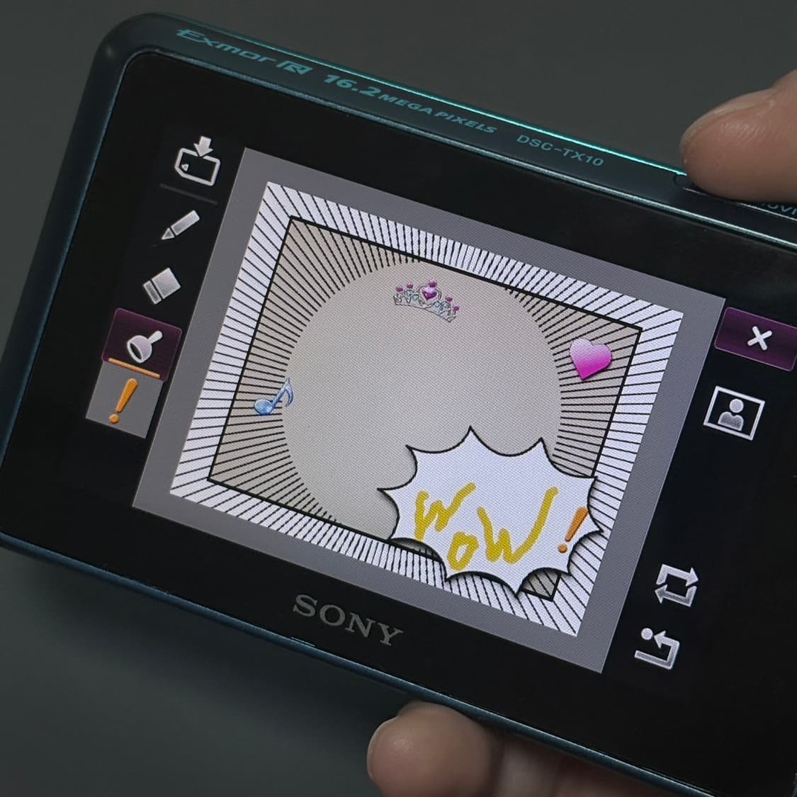 (방수,프리쿠라)소니 사이버샷 디카 블루 dsc tx-10 상품이미지2