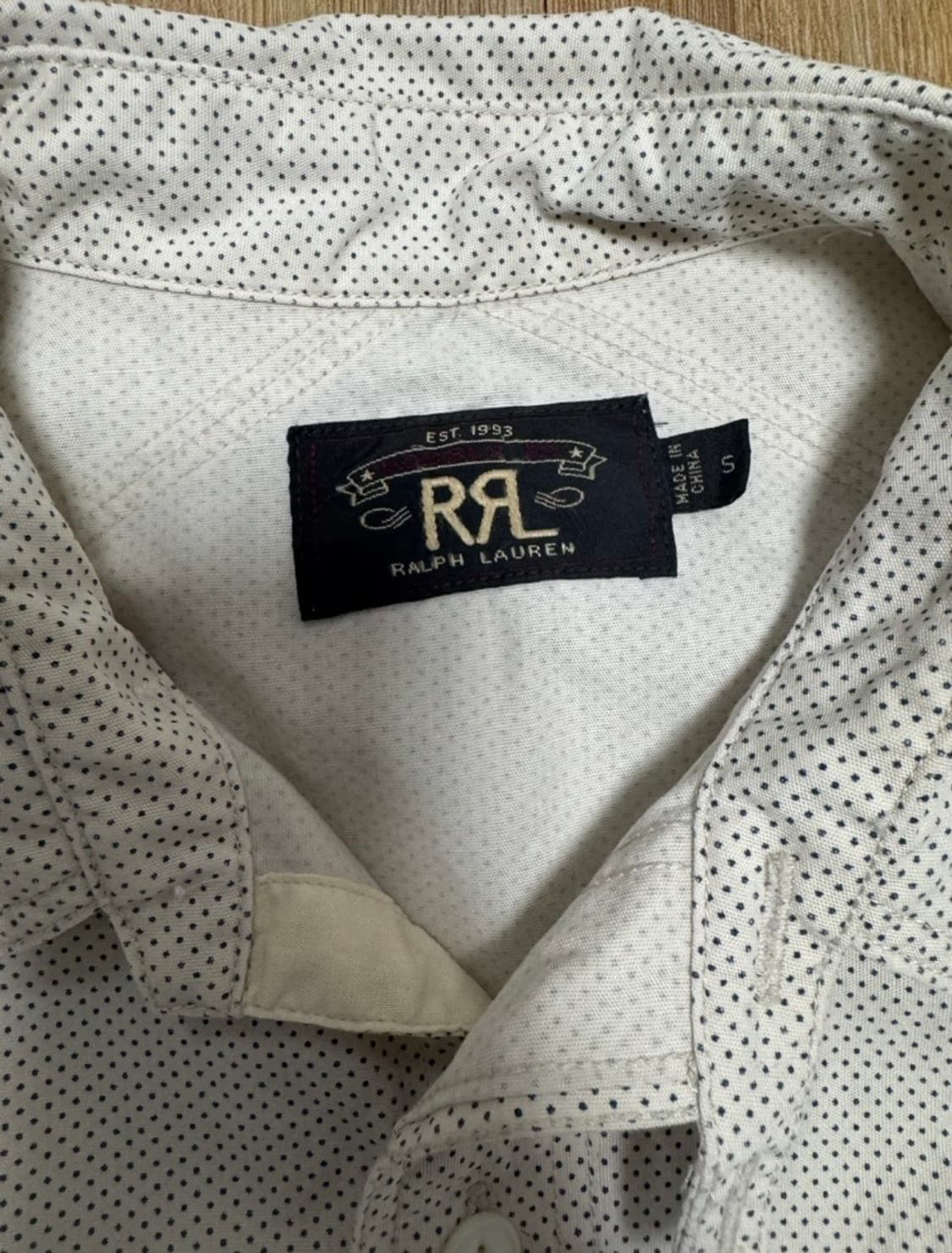 RRL 더블알엘 도트 웨스턴 셔츠 S 정품 상품이미지2