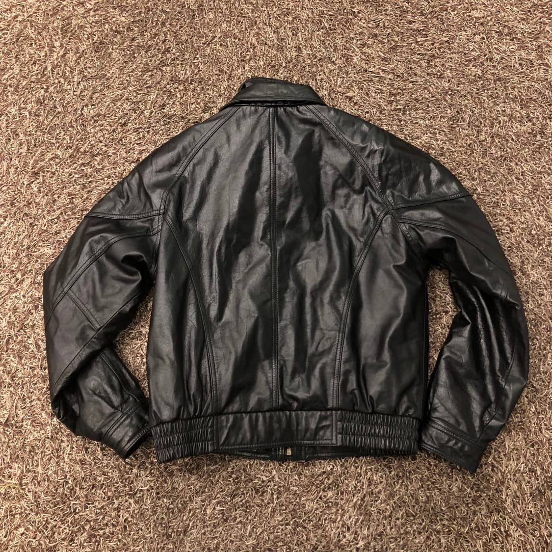 XXL 빈티지 리얼레더 봄버 레더 가죽 자켓 상품이미지5