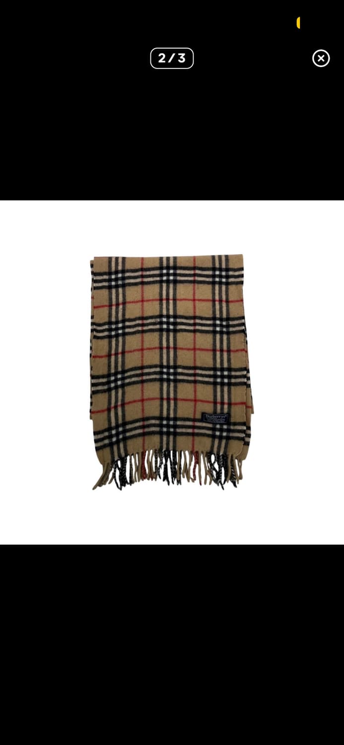 (정품)(100%케시미어) (급처) 버버리 캐시미어 머플러 상품이미지4