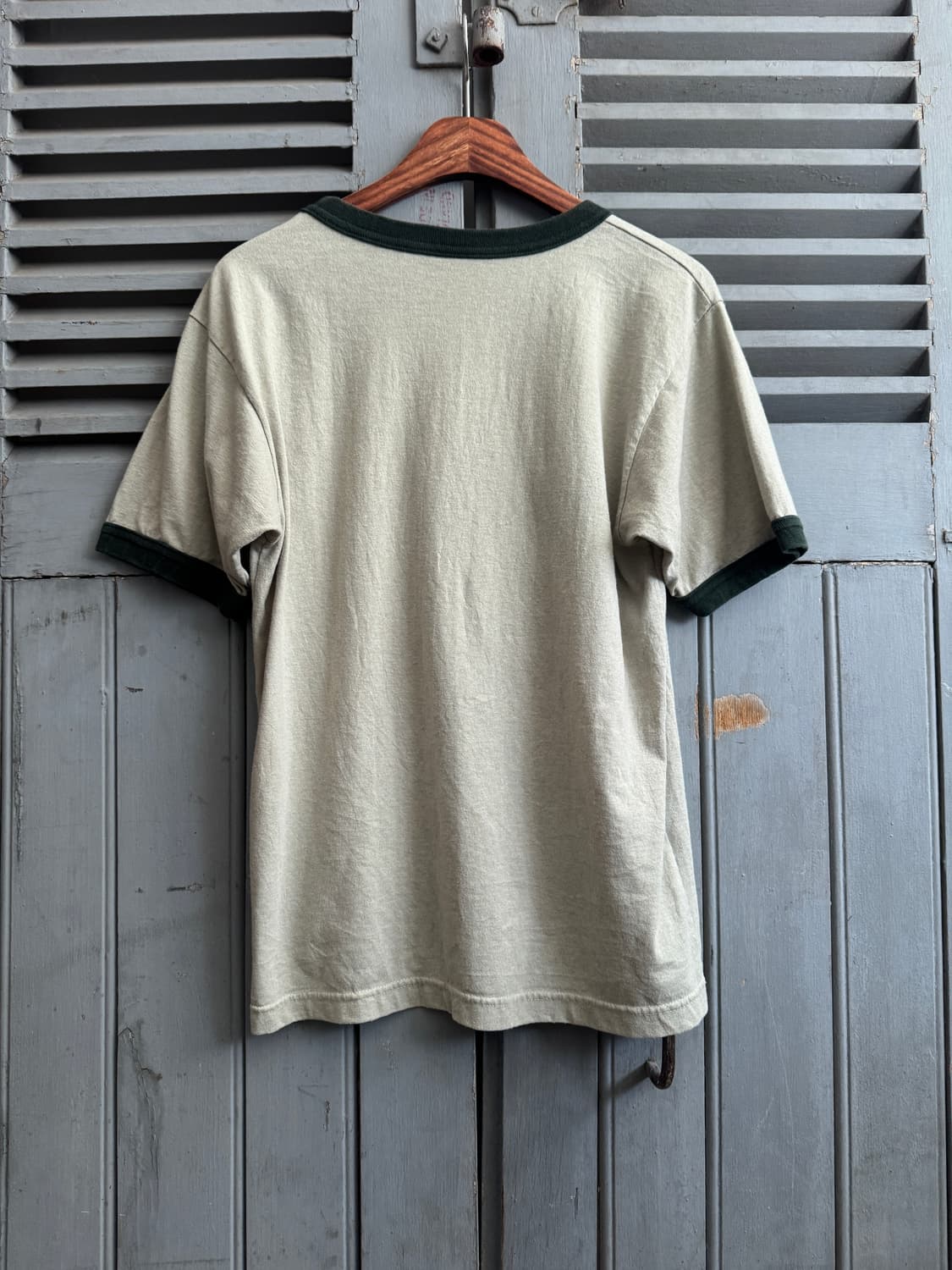 [XL]90's USA 빈티지 그린 링거 티셔츠 상품이미지6