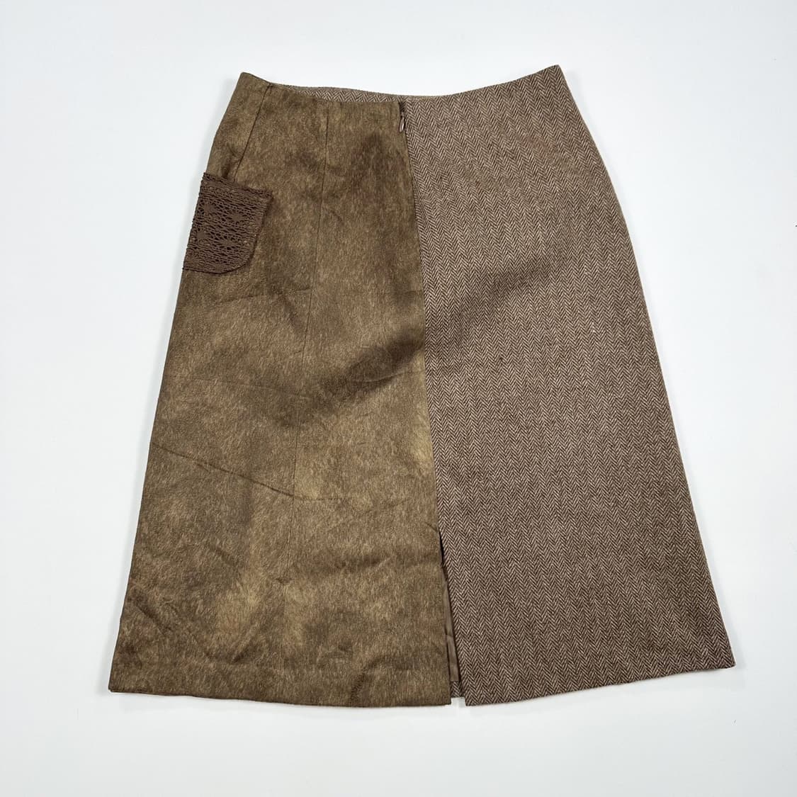 VTG 빈티지 브라운 울 스커트 치마 (26인치 여성추천) 상품이미지2