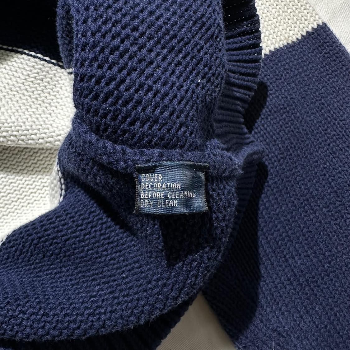 폴로 숄카라 토글 버튼 스트라이프 니트 상품이미지7