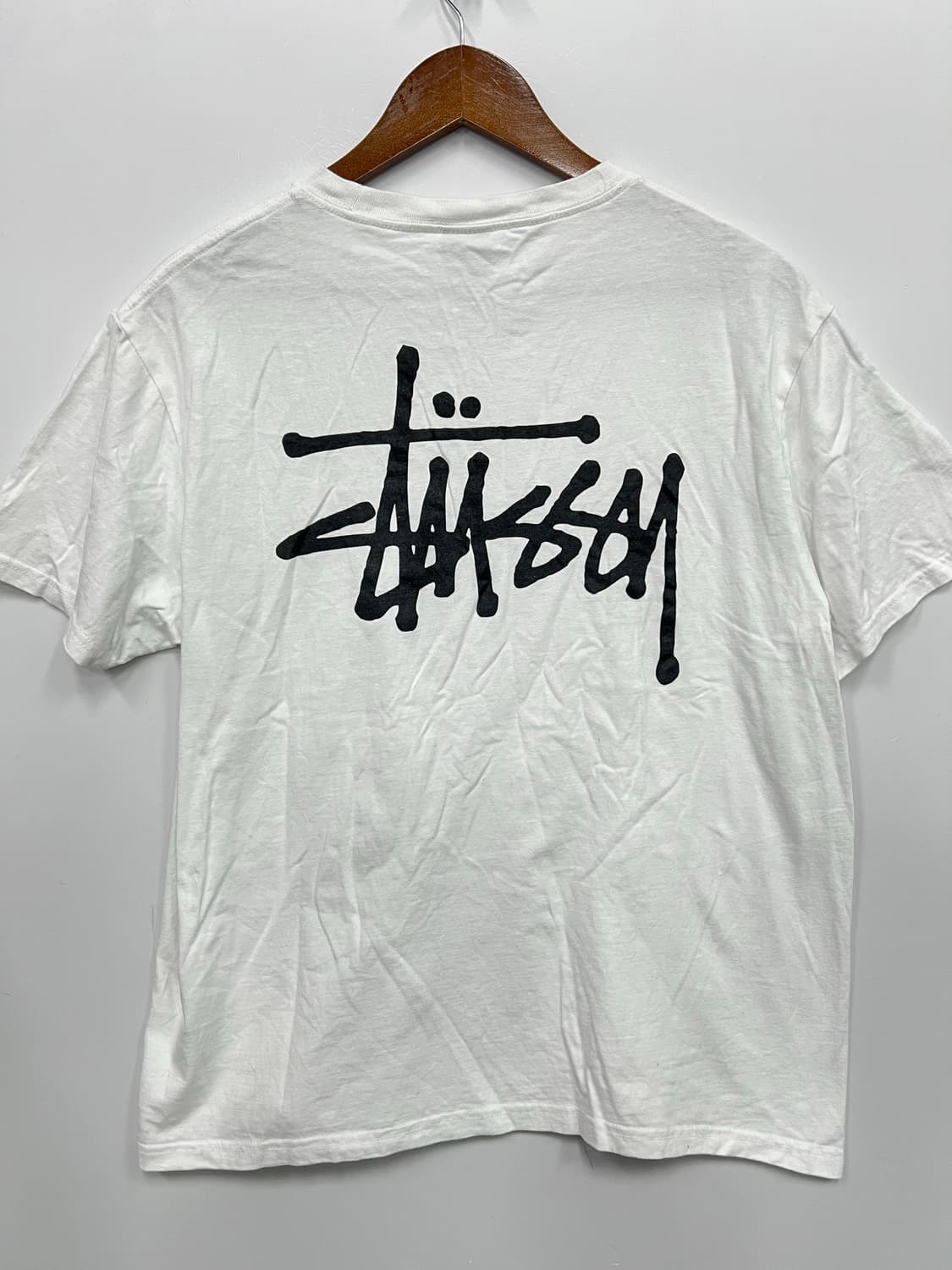 스투시 화이트 베이직 반팔 상품이미지3