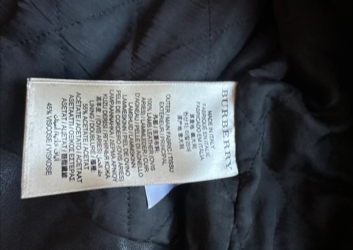 버버리 브릿 레더 라이더자켓 M 상품이미지4