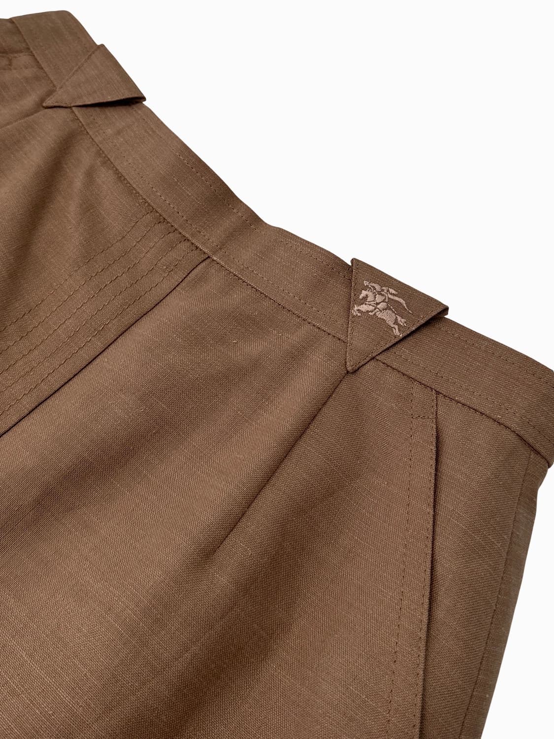 Burberrys Brown Wool Blend Long Skirt 상품이미지5