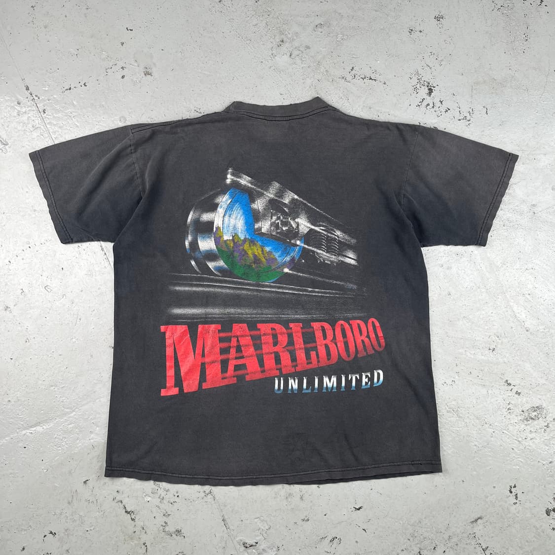 빈티지 말보로 언리미티드 트레인 반팔 상품이미지3
