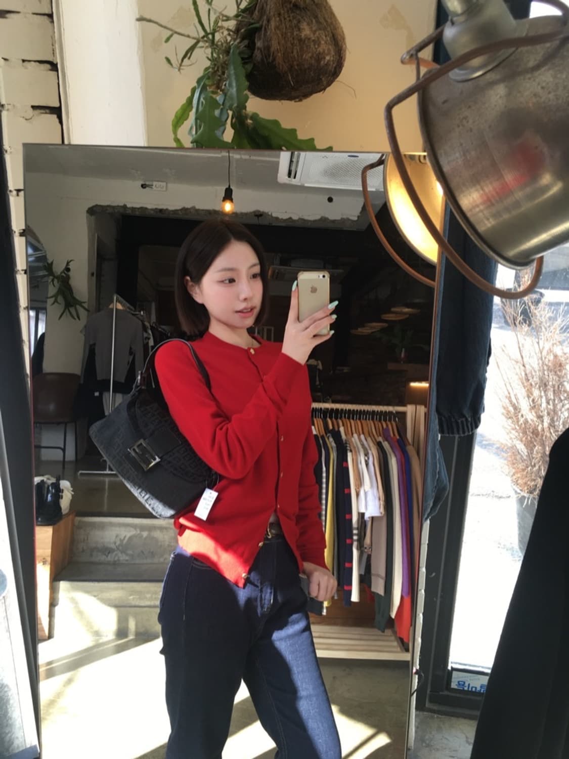 16434 - 버버리 레드 울 가디건 (램스 울 100%) 상품이미지1