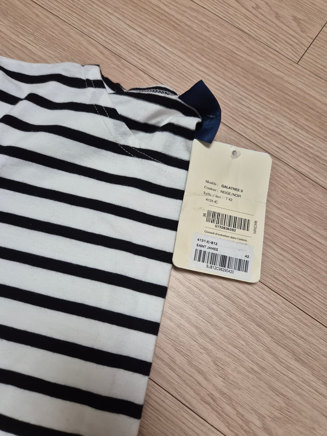 (새상품) 세인트제임스 GALATHEE 7부 티셔츠 상품이미지2