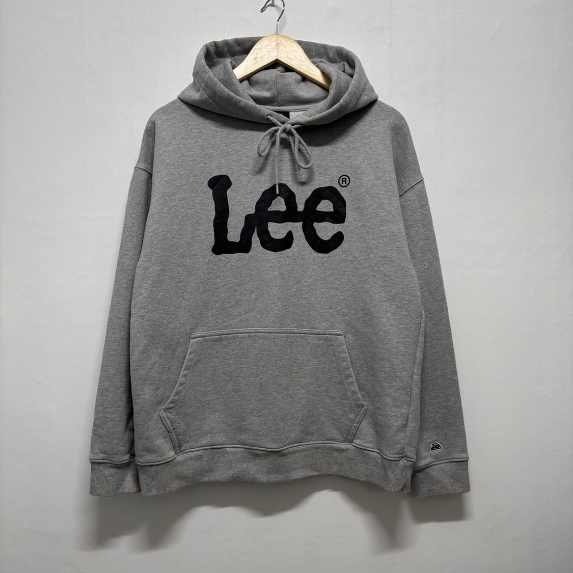 Lee 빅로고 그레이 후드티 상품이미지1