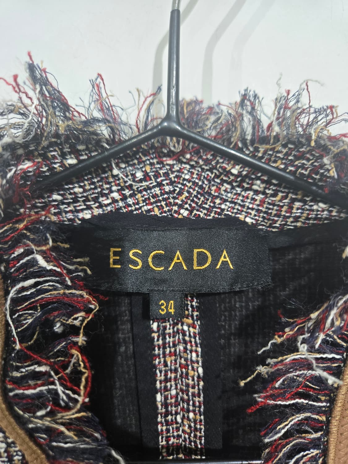 에스카다 트위드 프린지 장식 자켓 상품이미지5