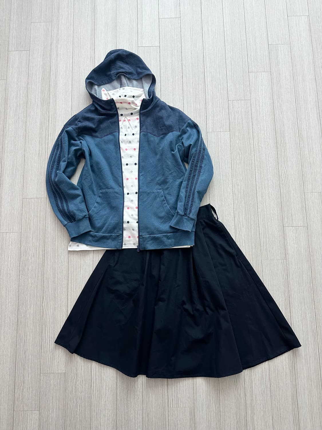 jpn 키치 러힙 괴짜 레이어드 코디세트 상품이미지1