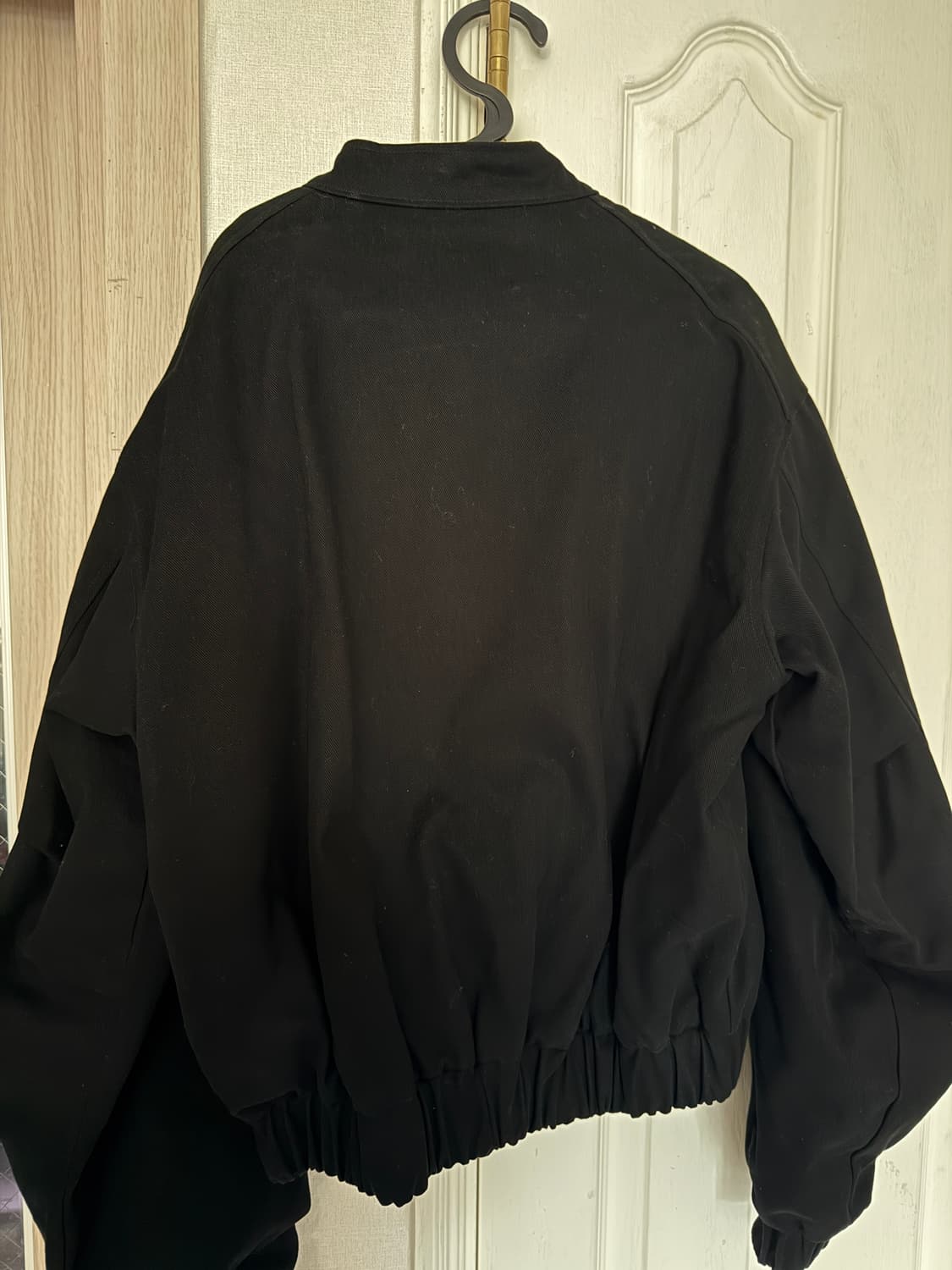 페스토 코튼 봄버 점퍼 블랙 상품이미지6