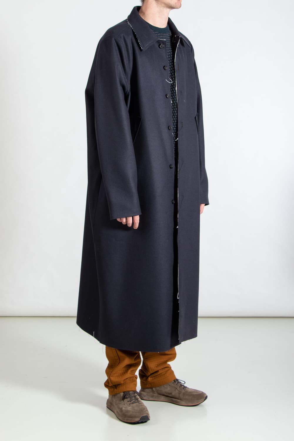 [M] 카미엘 포트젠스 롱 갭 코트 네이비  상품이미지1