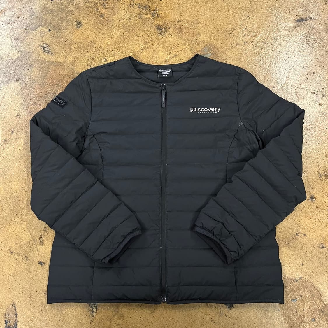 [정품/95] 디스커버리 블랙 경량 패딩 자켓 b12 상품이미지2