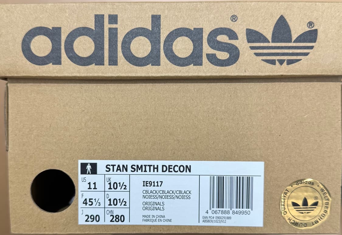 스탠 스미스 데콘 올블랙 IE9117 상품이미지3