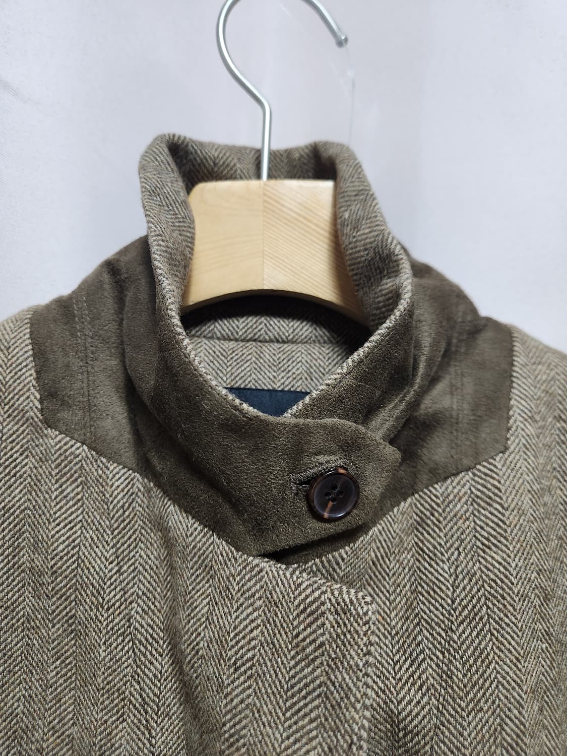 미착용급 럭키브랜드 헤링본 여성 울자켓 상품이미지6