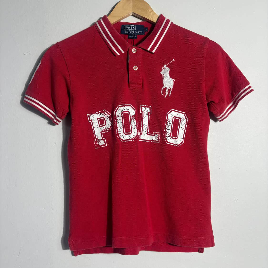 폴로랄프로렌 레드 빅로고 반팔 카라티 (무료배송) 상품이미지1