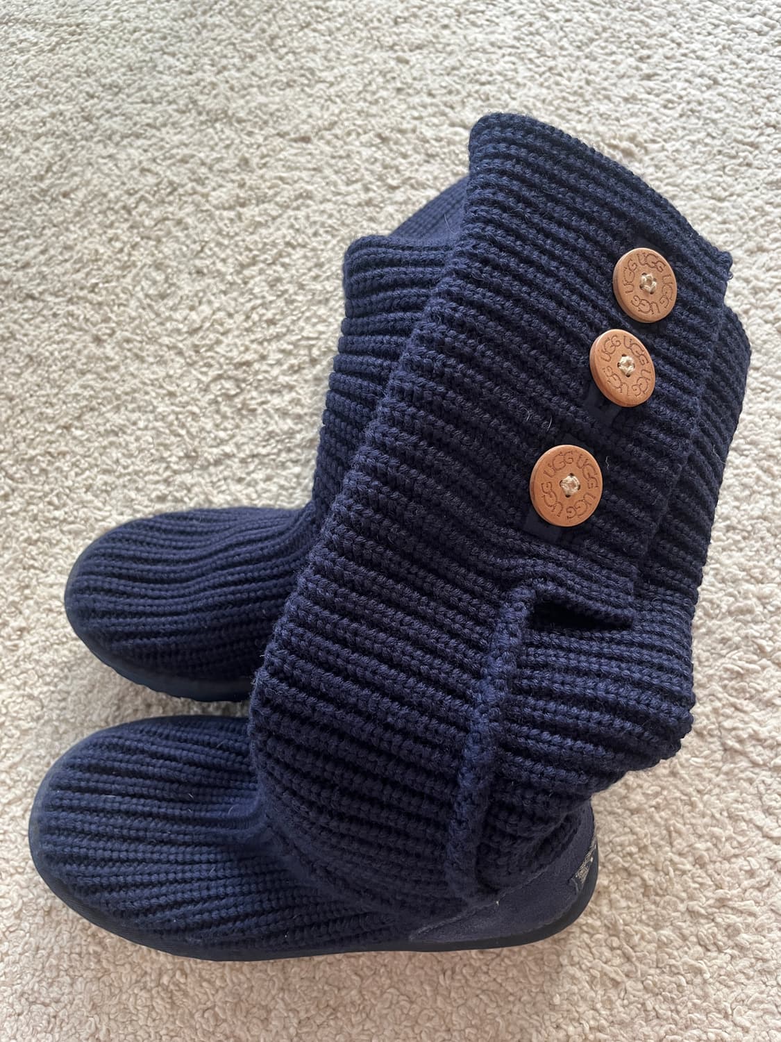 어그 니트 카디 부츠 네이비 (240) 상품이미지8