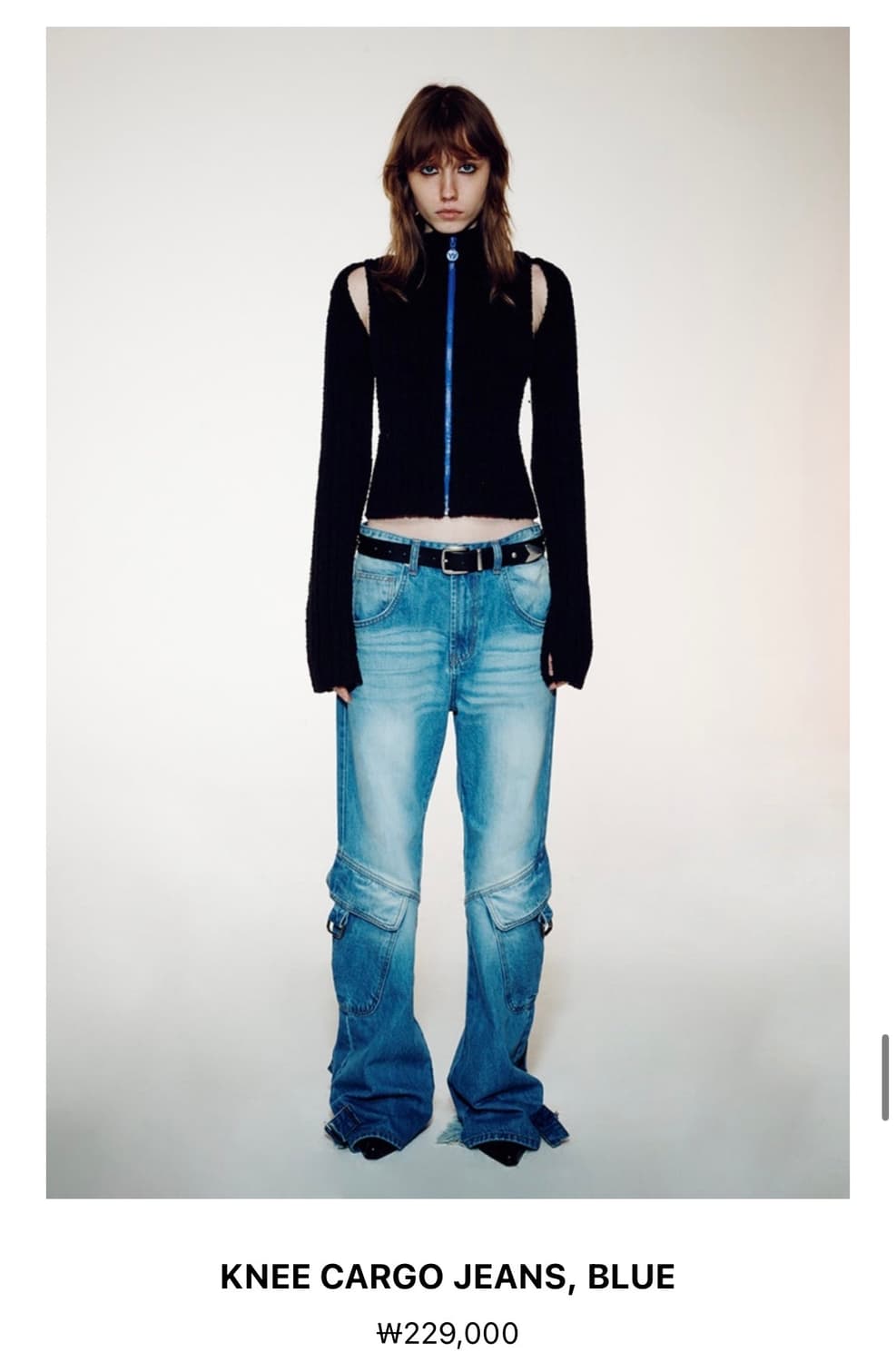 open yy knee cargo pants 1사이즈 상품이미지1