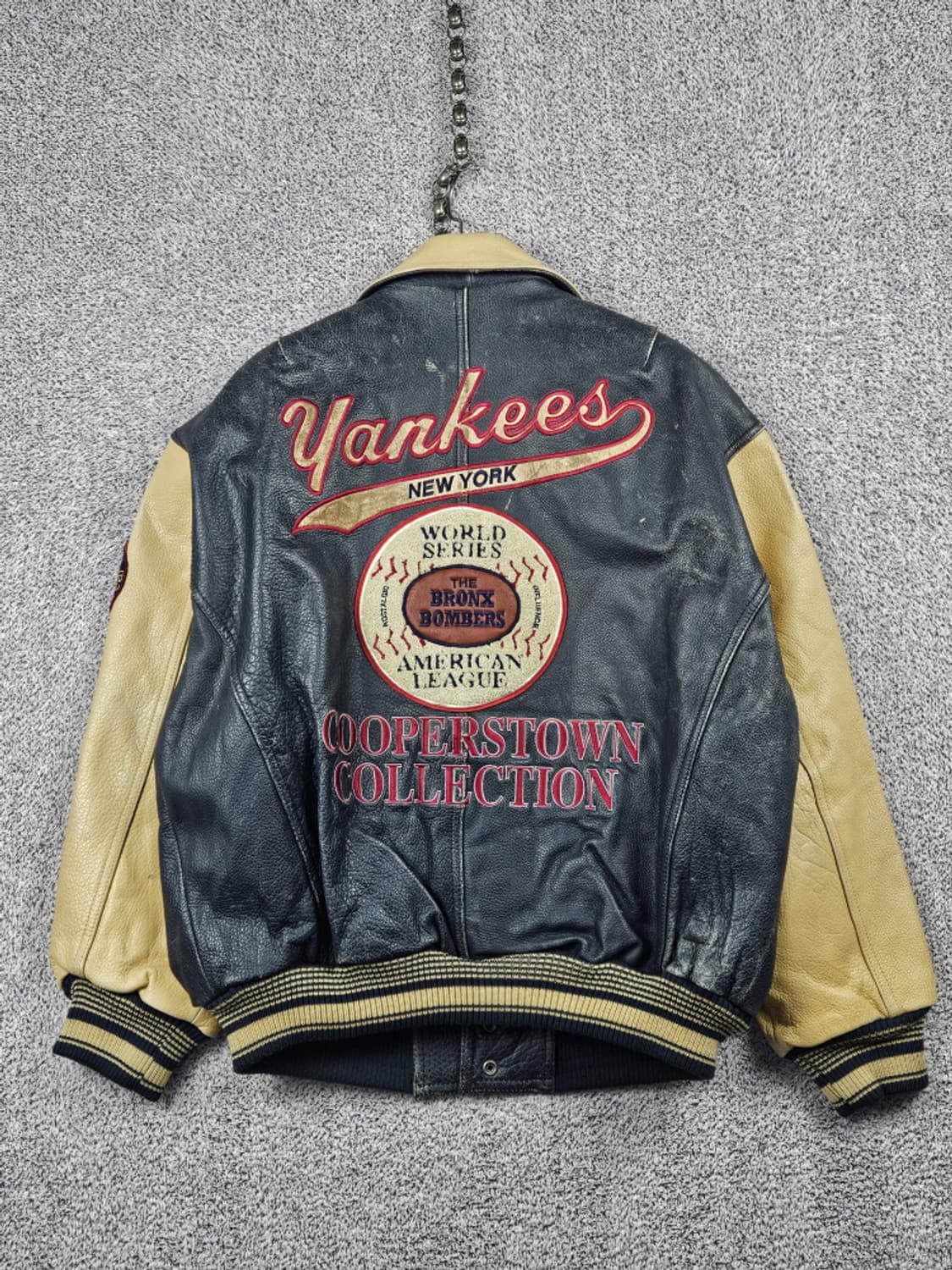 스타터 뉴욕양키스 쿠퍼스타운컬렉션 배색 가죽 자켓 ( L )/ 10210 상품이미지1